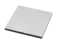 RAMBEX Piastra in Lamiera Quadrata in Acciaio Inossidabile 50×50mm 100×100mm 150×150mm 200×200mm 300×300mm Spessore 0,4 Mm Piastra in Metallo Spazzolato Piatto Lucidato (Size : 0.4x50x50mm 5pcs)