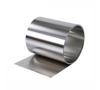 RAMBEX Striscia in Acciaio Inossidabile 301 Ad Alta Elasticità da 2 Metri, Spessa 0,2 Mm, Larghezza 5 Mm 8 10 15 20 25 30 35 40 45 50 Mm Striscia di Lamina Metallica Sottile, 1 Pezzo(0.2x8x2000mm)