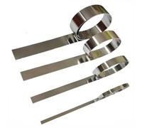 RAMBEX Striscia in Acciaio Inossidabile 301 Ad Alta Elasticità da 2 Metri, Spessa 0,6 Mm, Larghezza 5 Mm 8 10 15 20 25 30 35 40 50 Mm Striscia di Alluminio A Piastra Sottile(0.6x40x2000 mm)