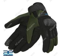 Rambler V2 Equitazione Guanti Rosso & Nero Per Reale Enfield Rider Aes