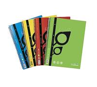 RAMBLOC - Quaderno Spiralato Rinforzato A4 160 Pagine, Microperforate e Resistenti Rinforzati ff.80 ( RIGO Q )