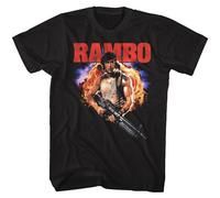 Rambo Exploooooode T-Shirt Manica Corta Girocollo Cotone Nero