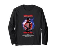 Rambo First Blood Sylvester Stallone Poster Art Maglia a Manica