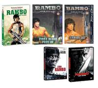 RAMBO La Trilogia 1-2-3 + Rambo: Last Blood + John Rambo (5 Film Dvd) - Edizione Italiana ⚠️ VENDUTO DA VIDEO LINE ⚠️