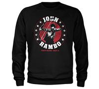 Rambo Licenza Ufficiale John Bow Felpa (Nero), Medium