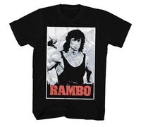 Rambo - Nero E Bianco - Manica Corta - Adulto - T-Shirt