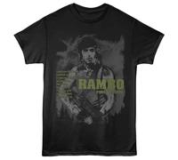 Rambo - Non Spingerlo - Maglietta A Maniche Corte Per Adulti - Nera