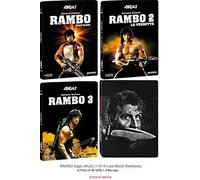RAMBO Saga (4Kult) (1+2+3+Last Blood Steelbook) (4 Film) (4 4K UHD + 4 Blu-ray)