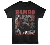 Rambo - Vinci This Volta - Solido Adulto Unisex T-Shirt - Colore Nero