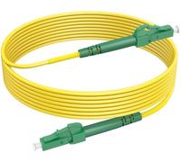 RamboCables Cavo patch da LC/APC a LC/APC 10 m, LWL Simplex 9/125µm, cavo in fibra ottica singola per FTTH (Fiber to The Home)