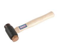 Rame / Cuoio Martello 1kg Manico Noce Americana - Sealey CRF25 Nuovo