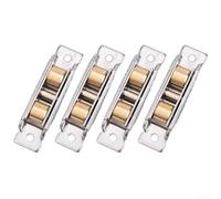Rame e acciaio inossidabile cuscinetto a sfera Roller Assembly per porte scorrevoli in vetro porte e per finestre sostituzione hardware quattro pezzi (A)