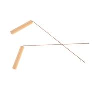 Rame e Legno Bacchette per Radioestesia Barra Centrale, 2 Pezzi | Facile da Usare per Principianti, Manico, Forma Semplice, per Acqua Sotterranea e Oggetti Smarriti