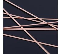 Rame fosforoso piatto per aste di brasatura, 20 pezzi, lunghezza 25 cm, spessore 2,5 mm, per assemblaggio e manutenzione di tubi in rame nei sistemi di raffreddamento