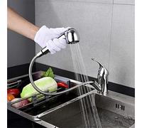 Rame Freddo e Miscelatore ad Acqua Calda Universale Molla Universale rotare Cucina Cucina Desktop Cucina Cucina Lavare lavello Rubinetto Singola connessione, Due (Colore: Tre)