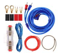 Rame Kit Cavi 2000w Amplificatore Auto 8ga per Installazione | Set Completo Tutti i Fili e Accessori Necessari, Uso Quotidiano e Viaggio, Facile da Montare Colore Casuale