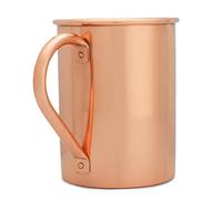 Rame Moscow Mule tazza di rame pantofole - Realizzato a mano in 100% puro rame - Finitura liscia - no Liner per la salute Ayurveda - manico rivettato per un colore contiene fino a 453,6 gram - bonus eBook