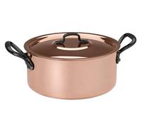 Rame - Pentola con coperchio Ø 16 cm