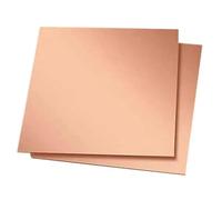 Rame per artigianato, 1 foglio di rame puro, spessore 0,25 mm-8 mm, piastra metallica 100 x 100 mm, 150 x 150 mm (5 x 50 x 50 mm)