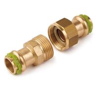 Rame Pressfitting Sudopress Durchgangsverschraubung con Guarnizione Piana 35 MM