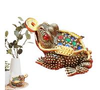 Rame Tè Animale Domestico - Statua di Toad Tripodi, Prosperità Figurina | Antica Home Craft Cerimonia del Tè Animale Domestico Coin Ornamento Scaffale Scrivania Decorativo Regalo da
