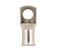 Rame Tubo Terminali 50mmÂ ² X 10.0mm - Confezione 10 - Connect 30079 Nuovo