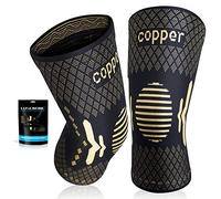 Rame Tutore Ginocchio Confezione da 2 - Ginocchiera Ortopedica per Menisco, Artrosi, Legamenti - Supporto per Ginocchio da Uomo/Donna, Fascia Ginocchiere Sportiva, Palestra, Knee Support