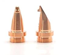 Rame viola selezionato, alta qualità e durevole: ugello di rame viola ispessito di livello industriale, alta durezza, resistenza all'usura, alt 1.2mm Nozzle interior angle prevents sputtering 5 pezzi