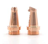 Rame viola selezionato, alta qualità e durevole: ugello di rame viola ispessito di livello industriale, alta durezza, resistenza all'usura, alt 1.2mm Nozzle bevel angle to prevent sputtering 10 pezzi