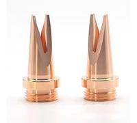 Rame viola selezionato, alta qualità e durevole: ugello di rame viola ispessito di livello industriale, alta durezza, resistenza all'usura, alta tem Nozzles flat angles to prevent sputtering 10 pezzi