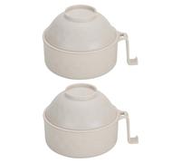 Ramen Bowl Set Microwave Ramen Cooker Instant Noodles Bowl with Chopsticks Noodles For College Dorm Room Dishwasher - Set di 4 sottobicchieri da cucina (C, taglia unica)