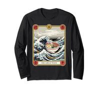 Ramen Bowl Surfing The Great Wave off Kanagawa Tarocchi Maglia a Manica