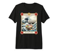 Ramen Bowl Surfing The Great Wave off Kanagawa Tarocchi Maglietta Premium