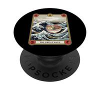 Ramen Bowl Surfing The Great Wave Off Kanagawa Tarocchi PopSockets PopGrip Adesivo