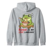 Ramen è Il Mio Amore Carino Rana Kawaii Felpa con Cappuccio