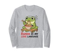 Ramen è Il Mio Amore Carino Rana Kawaii Maglia a Manica