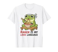 Ramen è Il Mio Amore Carino Rana Kawaii Maglietta