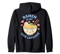 Ramen è il mio linguaggio d'amore Carino Kawaii Noodle Felpa con Cappuccio