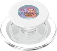 Ramen gatto innamorato Coppia di gatti carini Gatti PopSockets PopGrip per MagSafe