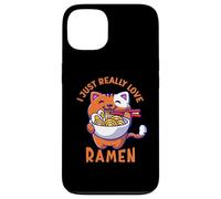 Ramen Gatto Mangiare Tagliatelle Cibo Giapponese Anime Kawaii Otaku Custodia per iPhone 13