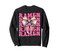 Ramen Giapponese Noodles Pranzo Istantaneo Ragazza Coquette Bow Felpa
