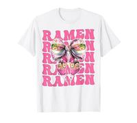 Ramen Giapponese Noodles Pranzo Istantaneo Ragazza Coquette Bow Maglietta