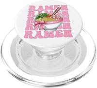 Ramen Giapponese Noodles Pranzo Istantaneo Ragazza Coquette Bow PopSockets PopGrip per MagSafe