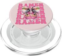 Ramen Giapponese Noodles Pranzo Istantaneo Ragazza Coquette Bow PopSockets PopGrip per MagSafe