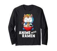 Ramen Giapponese Unicorno Anime E Amante del Ramen Maglia a Manica