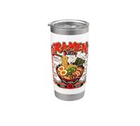 Ramen Good Food Better Mood - Design giapponese per amanti della tagliatella Bicchiere termico in acciaio inox doppia parete