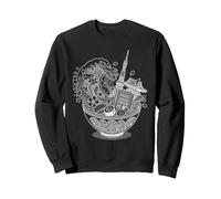 Ramen Grande Onda di Kanagawa Tokyo Giappone Viaggio Souvenir Art Felpa