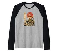 Ramen Kaiju Monster Giapponese Amante Birthday Maglia con Maniche Raglan