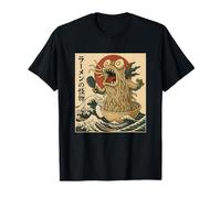 Ramen Kaiju Monster Giapponese Amante Birthday Maglietta