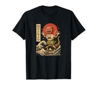 Ramen Kaiju Monster Giapponese Amante Birthday Maglietta